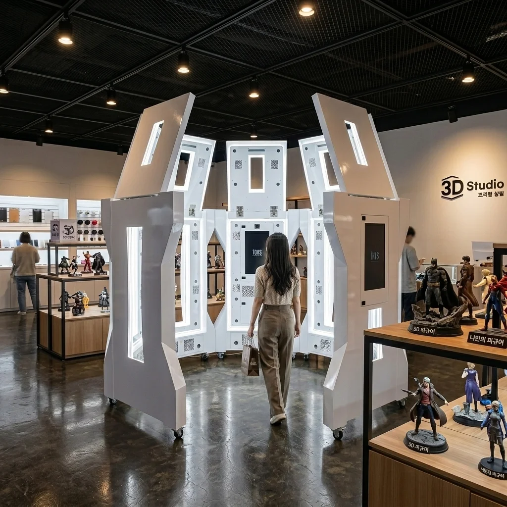 3D 스캔 부스 촬영 과정